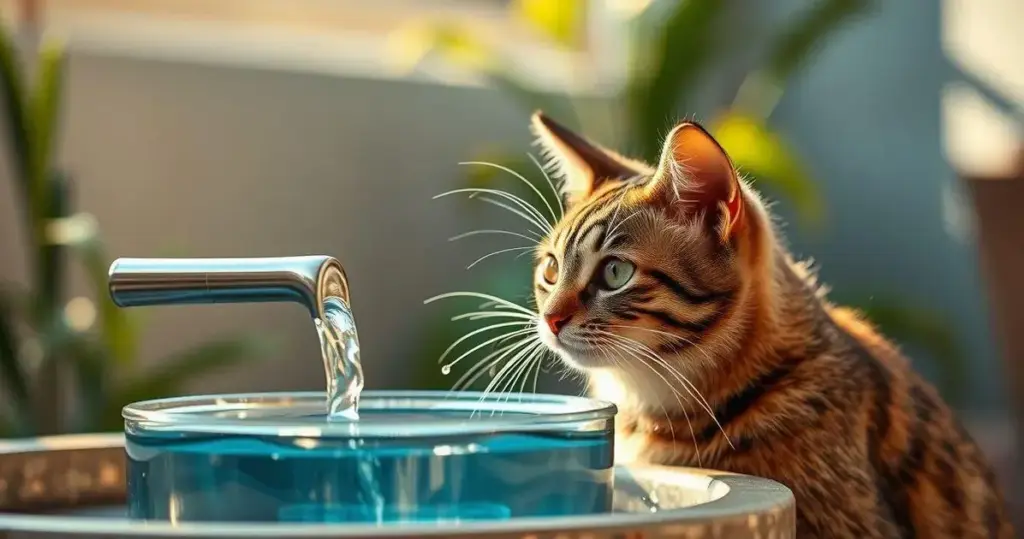 fontes de água para gatos