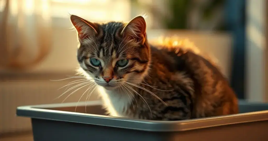 gato não usa a caixa de areia