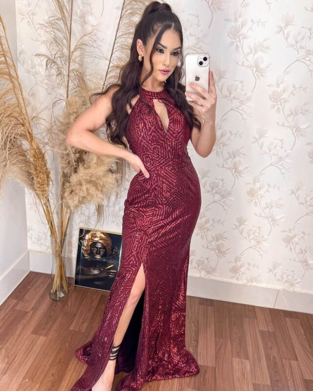 Rubi} Vestido Festa Madrinha Longo ...