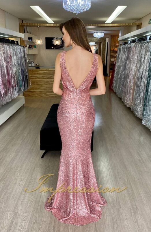 Festa Longo Rose Sereia | Impression Modas