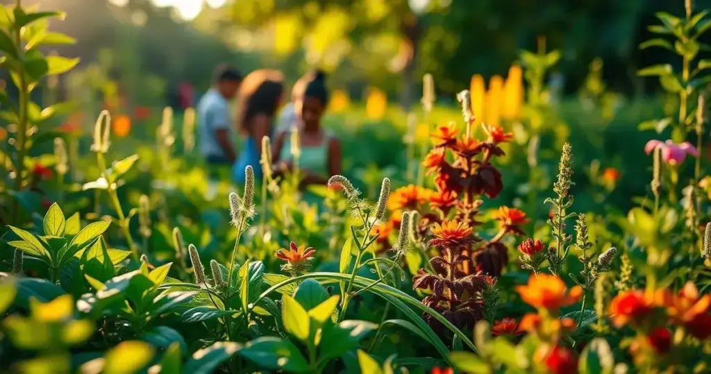 jardim para atrair joaninhas plantas iscas