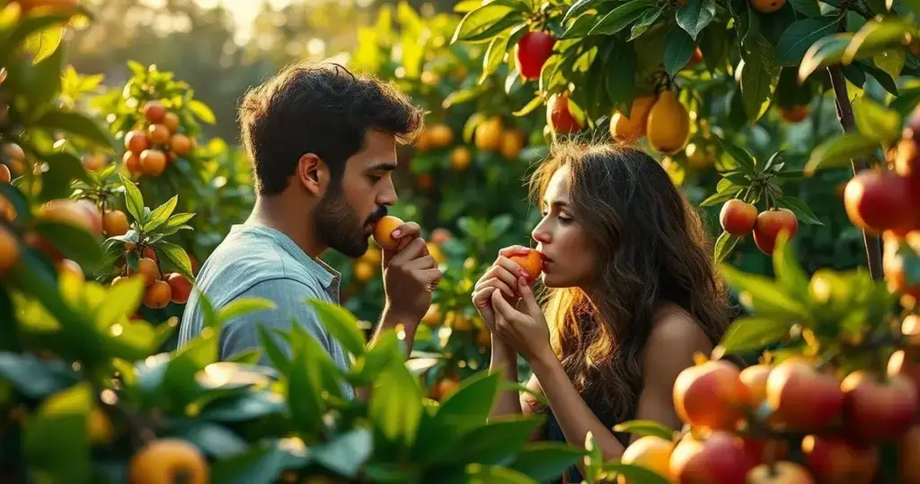 jardim sensorial estimulação gustativa frutas