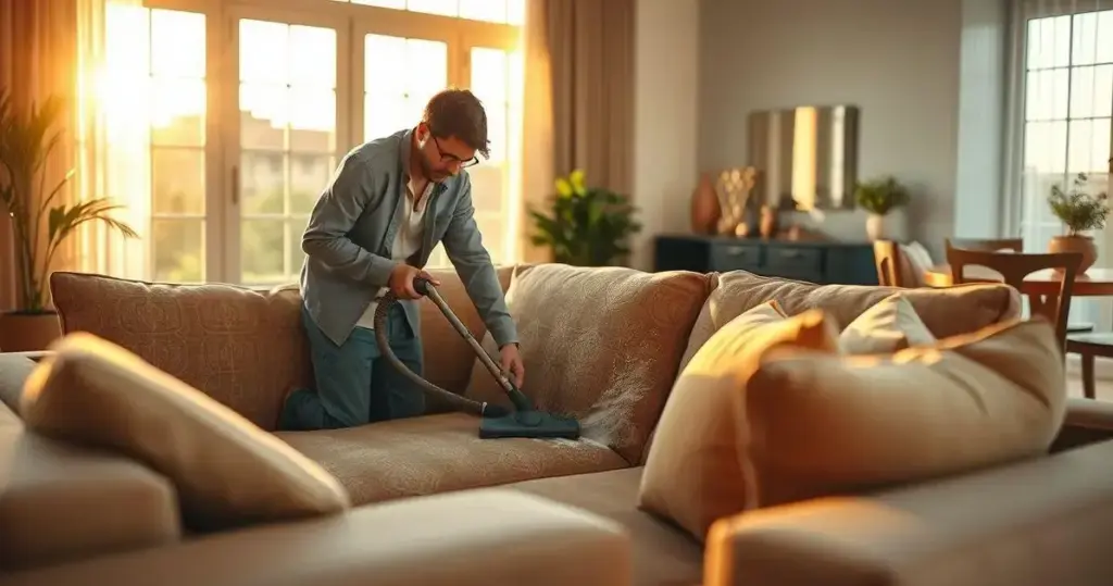 limpeza sofa tecido impermeável manchas