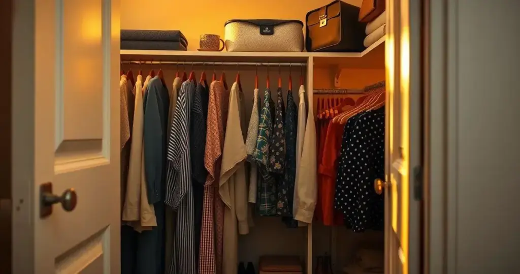 organização closet pequeno maximize
