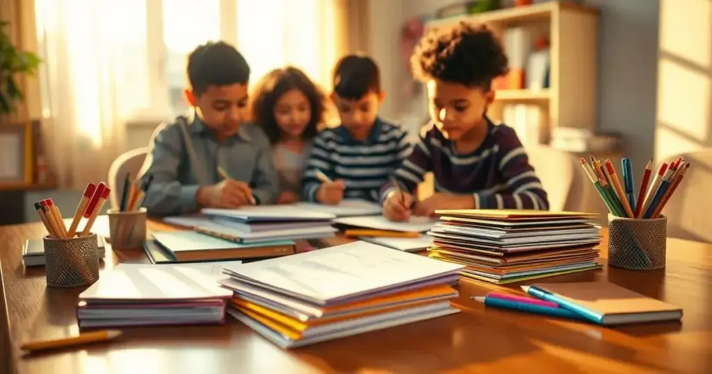 organização de documentos escolares