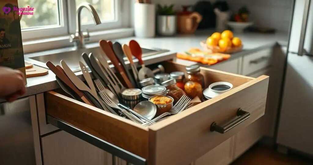 organizar gavetas de cozinha