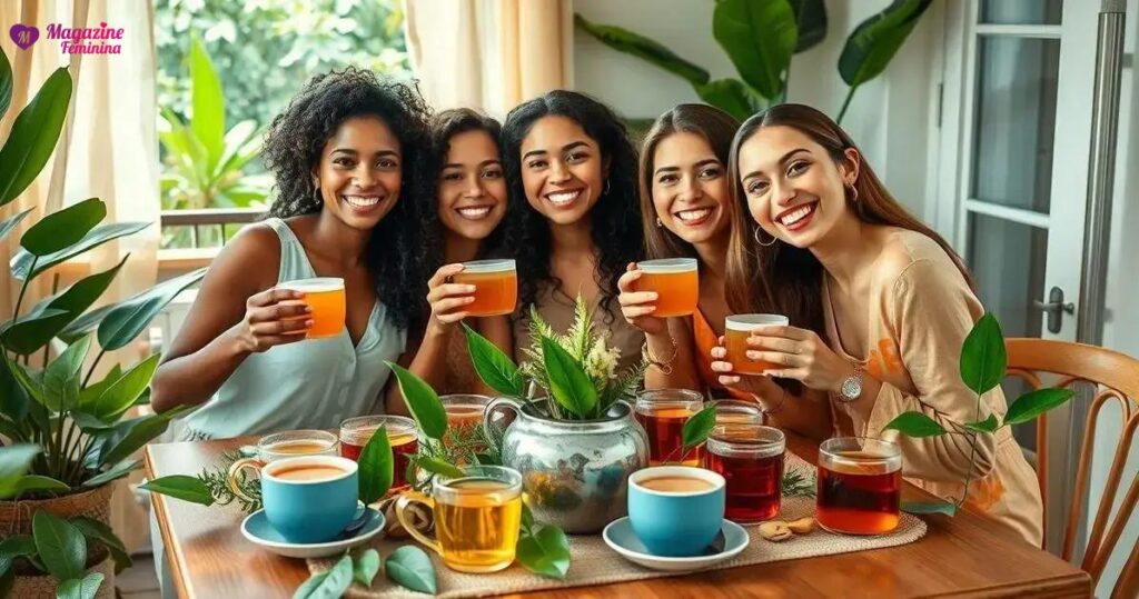 quais chas fazem a menstruacao descer rapido