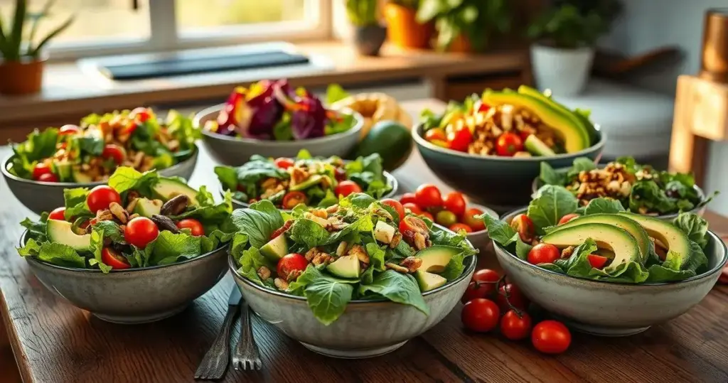 saladas low carb