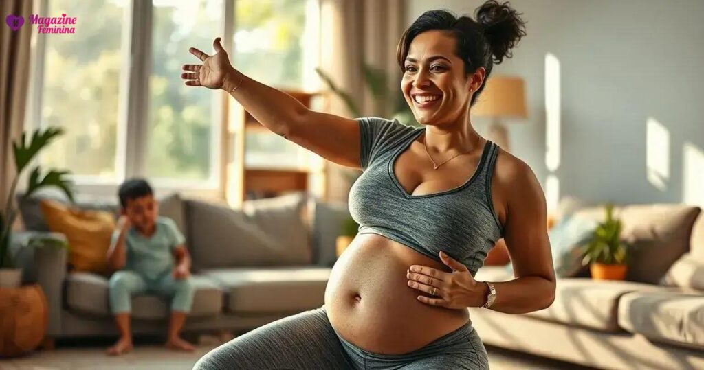 treino de abdômen para mães