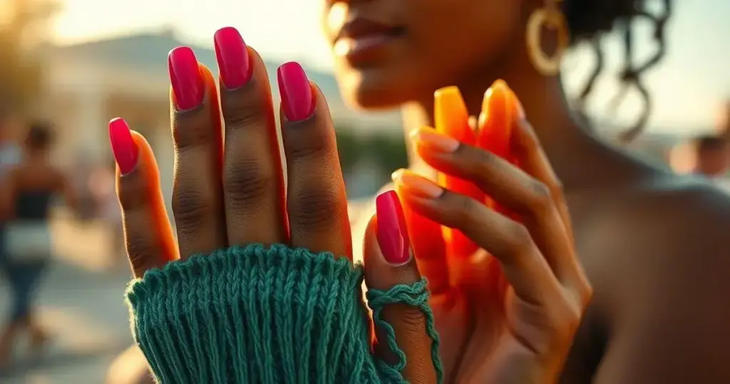 unhas de fibra de vidro