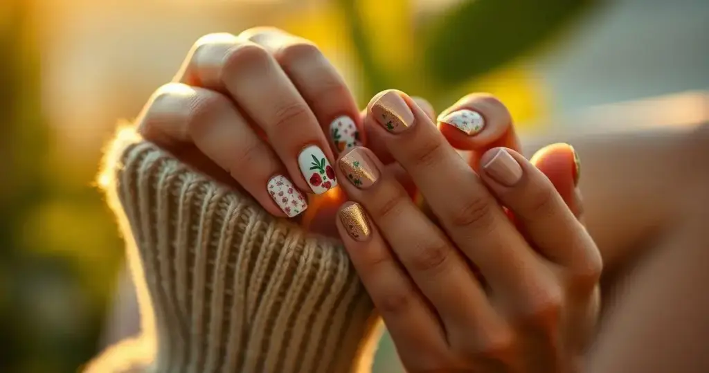 unhas decoradas simples