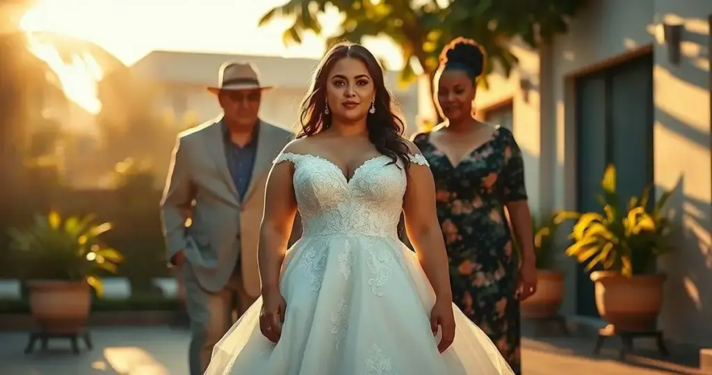 vestido noiva plus size