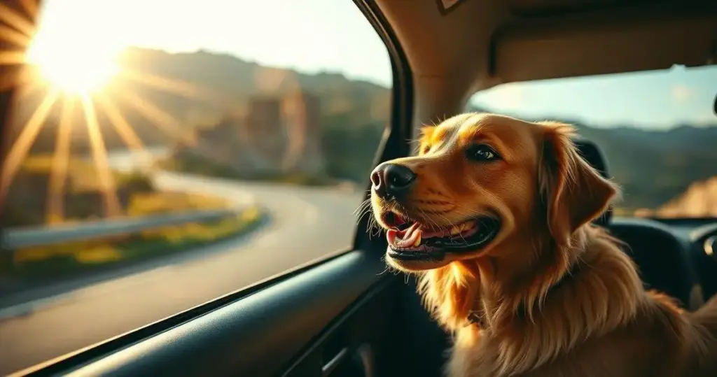 viagem de carro com cachorro